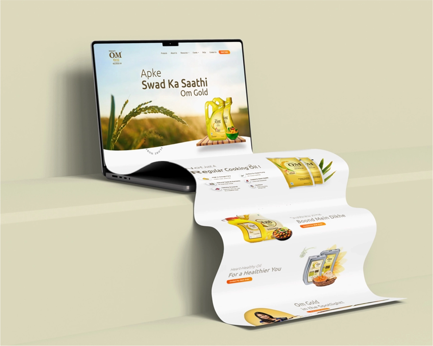 Om Gold Rice Bran Oil